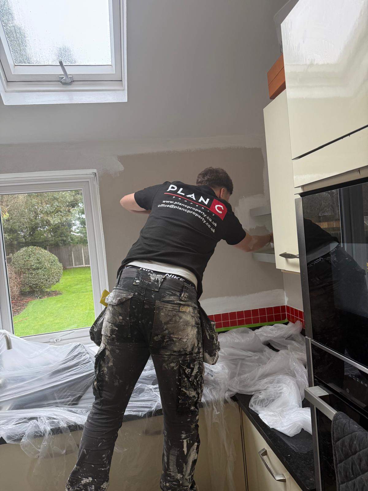 Plan C participant gaining practical skills on site